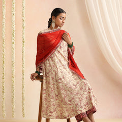 Women Floral Printed Regular Kurta With Trousers & Dupatta