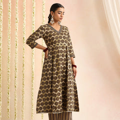 Women Ethnic Motifs Printed Pure Cotton Kurta & Trouser With Dupatta