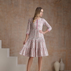 Women Ethnic Motifs Printed A-Line Dress