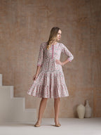 Women Ethnic Motifs Printed A-Line Dress