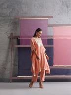 Khushal K Women Motifs Yoke Design Kaftan set