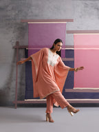 Khushal K Women Motifs Yoke Design Kaftan set