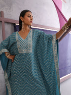 Khushal K Women Ethnic Motifs Printed Kaftan set