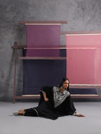 Khushal K Women Embroidered Collar Black Kaftan set