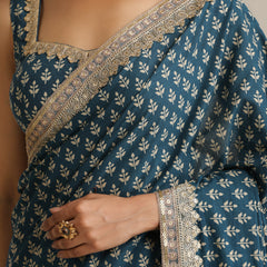 Ethnic Motifs Sequinned Pure Cotton Fashion Saree